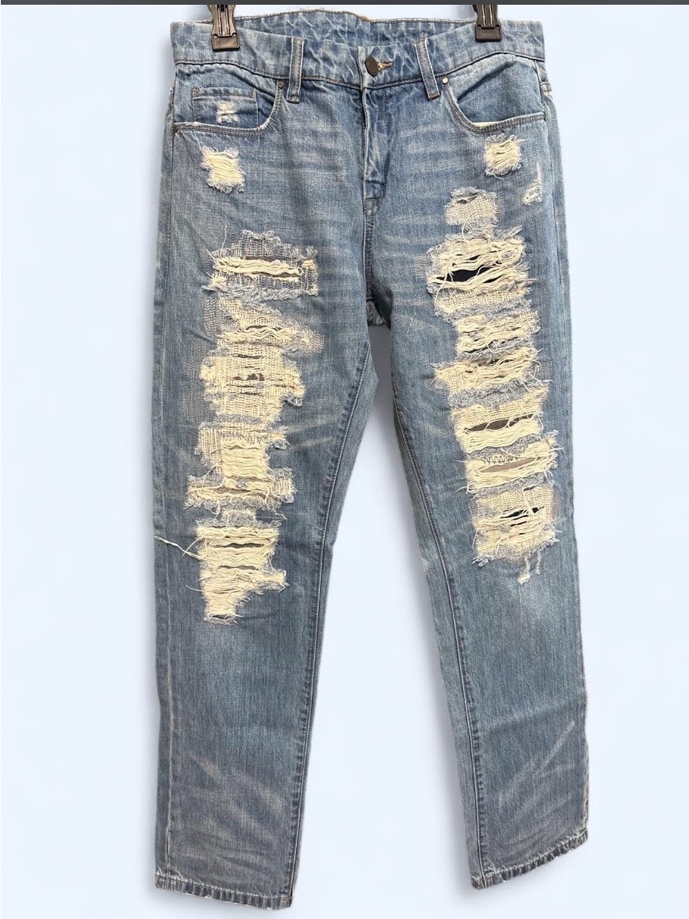 Blank NYC Light Blue Distressed Boyfriend Jeans